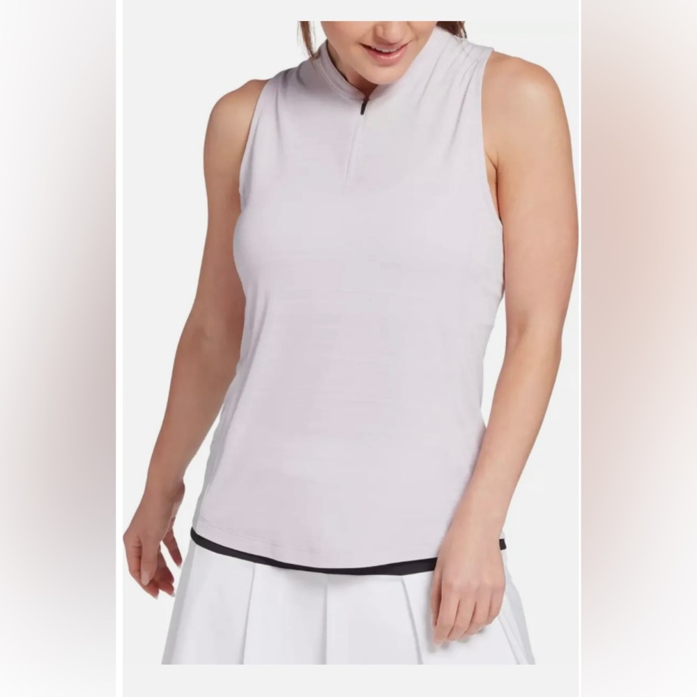 Women’s Slazenger Blade Textured Hydro-Dri Golf Partial Zip Sleeveless Shirt